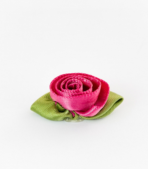 Large Ribbon Rose 100 Pcs Cerise - Click Image to Close